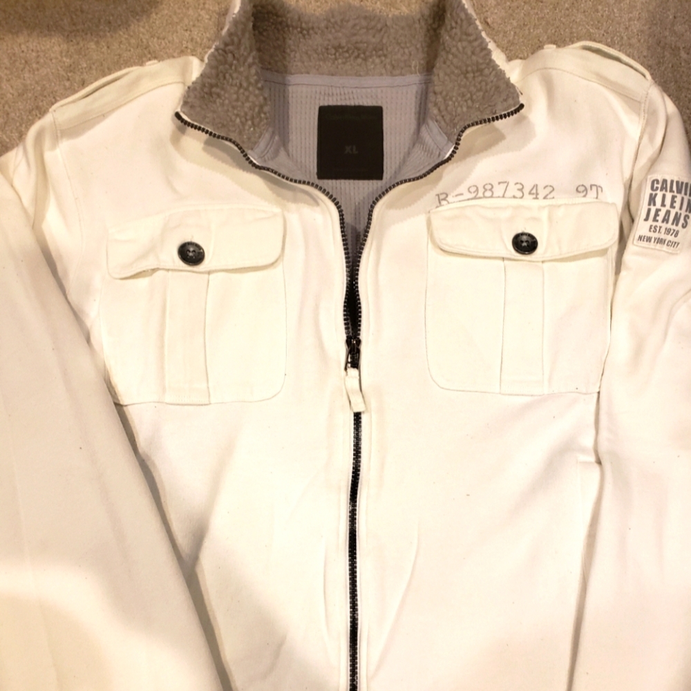 Calvin Klein full zip warm sweater